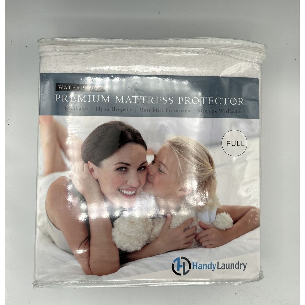 Full Mattress Protector - Waterproof, Breathable, Blocks Allergens, Soft-Full